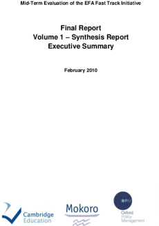 M#term Evaluation Of The Efa Fast Track Initiative - Cambridge Education (300x425), Png Download