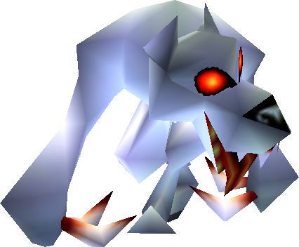 Dafuq Were They Even Thinking With This Enemy In Majora's - White Wolfos Ocarina Of Time (426x352), Png Download