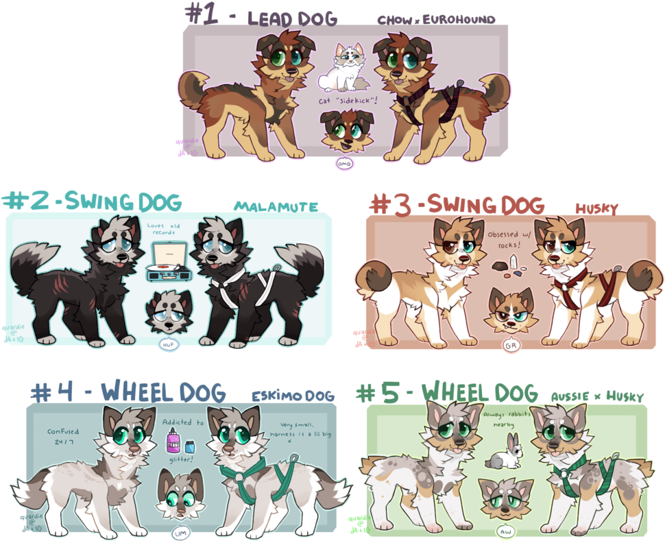 Sled Dogs Auction Closed By Quardie On Deviantart Transparent - Deviantart Sled Dog Team (989x807), Png Download