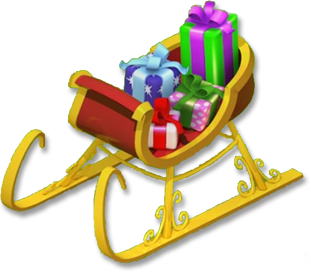 Magical Sleigh - Sled (613x613), Png Download