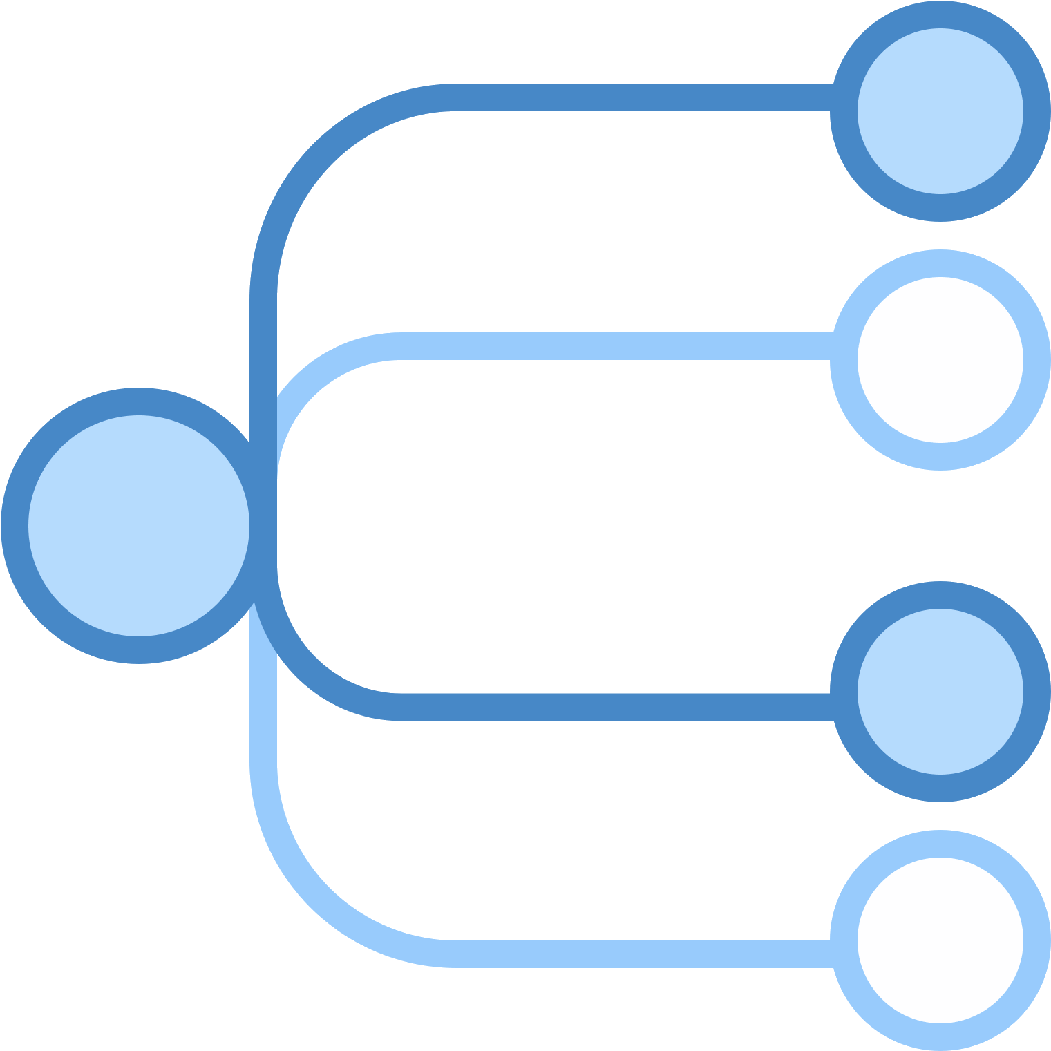 There Is A Medium Sized Circle On The Left - Multicast Icon (1600x1600), Png Download