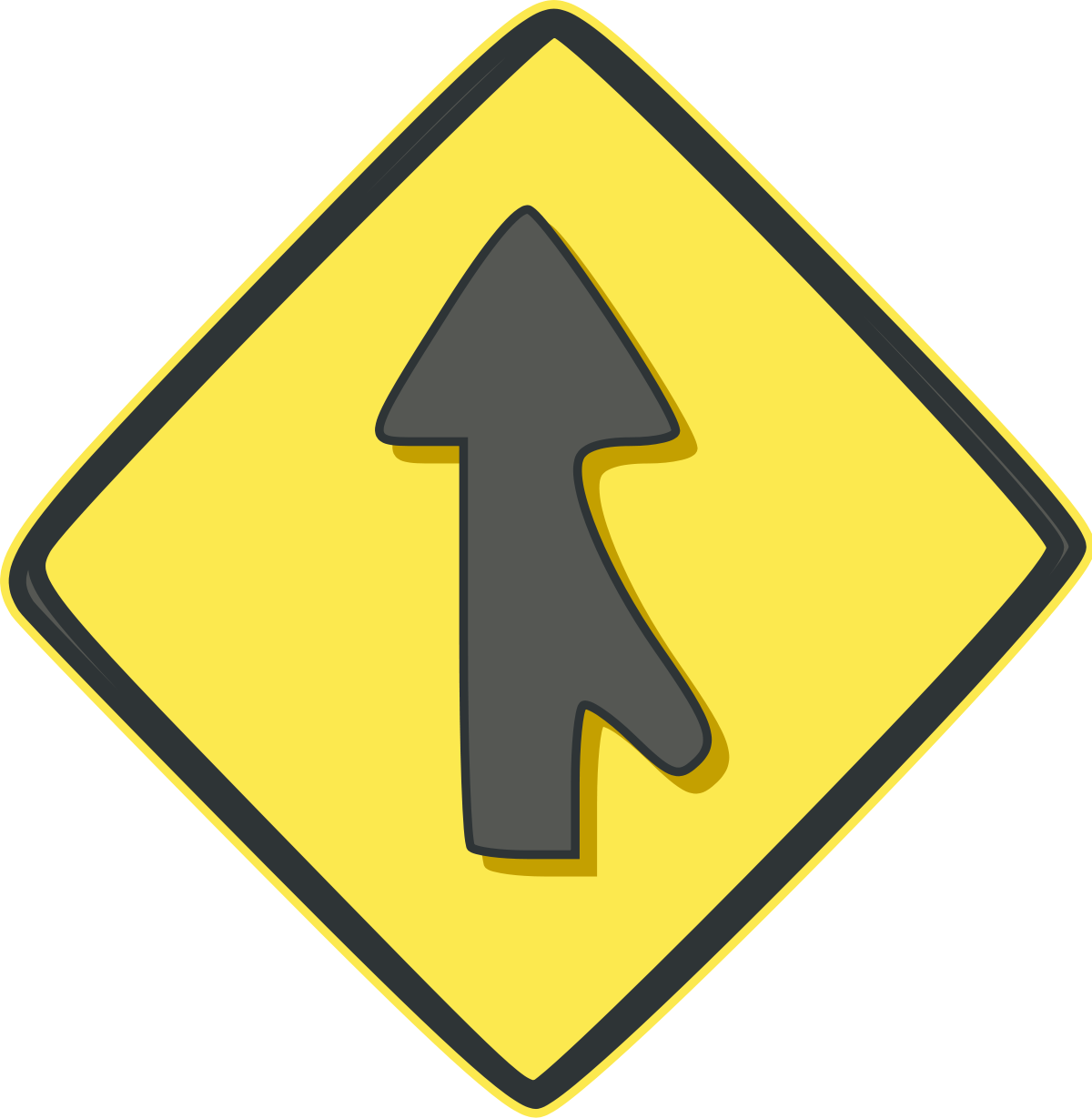 Winding Road Ahead Sign (1200x1229), Png Download