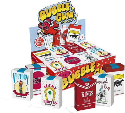Bubble Gum Cigarettes For Fresh Candy And Great Service, - World's Bubble Gum Cigarettes 24 Pack (500x500), Png Download