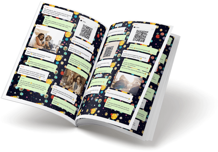 Whatsapp Chat Book Zapptales - Libro En Forma De Wasap (750x524), Png Download