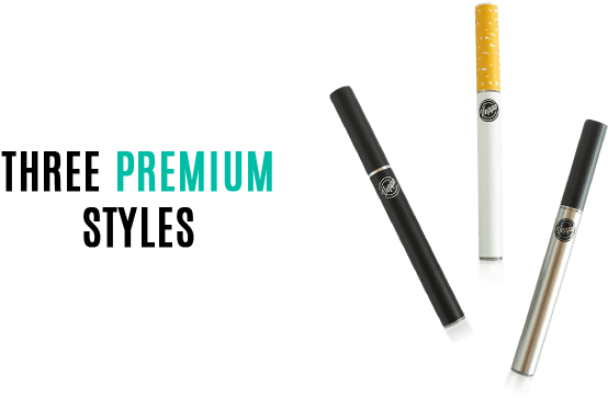 3 Premium E Cigarette Styles - Electronic Cigarette (757x387), Png Download