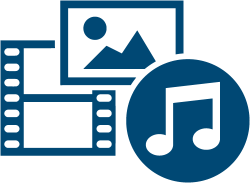 Audio Clipart Audio Visual - Audio Y Video Icon (500x366), Png Download