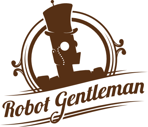 Robot Gentleman (500x429), Png Download