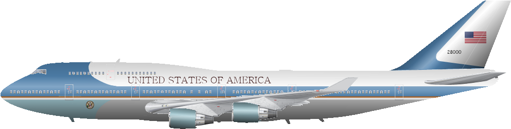 Www - Aerohispanoblog - Com - File - Twelfth Air Force - Air Force One Png (1038x303), Png Download