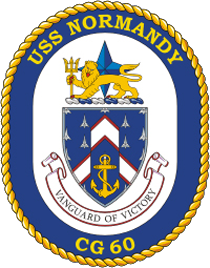 Uss Normandy Cg-60 Crest - National Blue Ribbon School 2017 (833x1063), Png Download