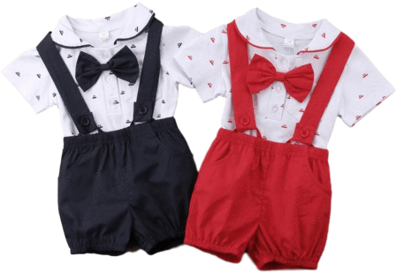 Naval Theme Little Gentleman Short Sleeves Shirt With - Clothing (480x480), Png Download