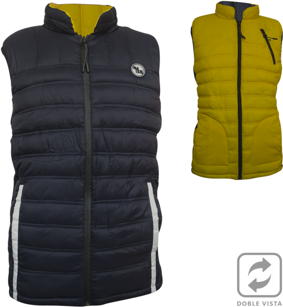 Vest With Double Sight For Gentleman - Chaleco Caballero Png (600x720), Png Download