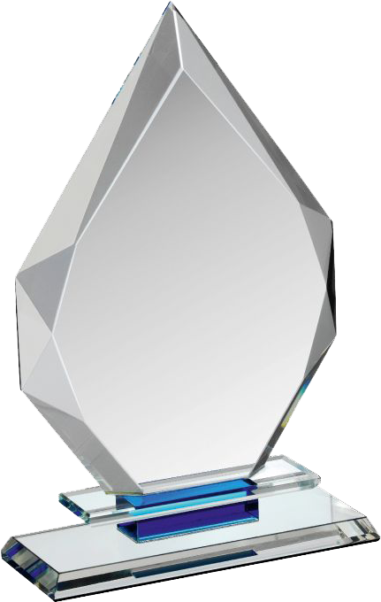 Glass Award Png Photos - Award Trophy Crystal Png (510x780), Png Download