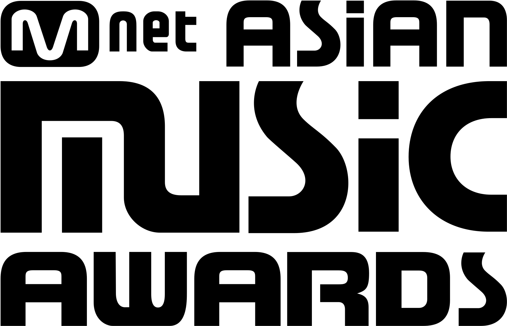 Open - Mnet Asian Music Awards Logo Png (2000x1417), Png Download