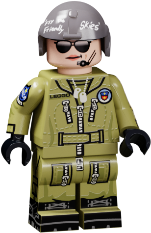 Offworld Dropship Pilot - Brickmania Pilot (600x600), Png Download
