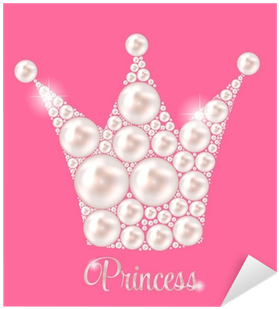 Princess Crown Pearl Background Vector Illustration - Vector Graphics (400x400), Png Download