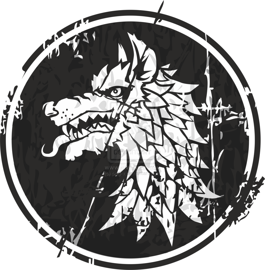 Dire Wolf Grunge By Ppg-v - 2015 (1024x1045), Png Download
