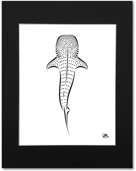 Whale Shark Art Print - Whale Shark (650x582), Png Download