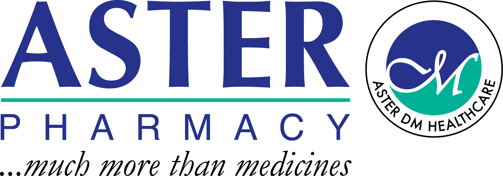 Aster Pharmacy - Aster Pharmacy Logo (1682x590), Png Download