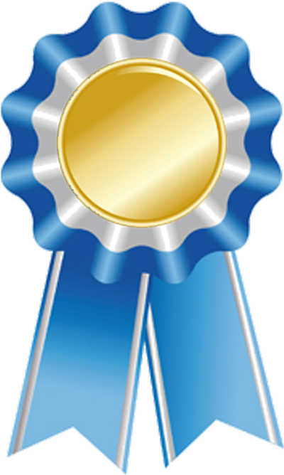 Clipart Blue Template Tier Brianhenry Co - Award Ribbons (400x685), Png Download