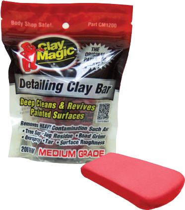 Clay Magic Detail Bar Medium Grade 200gr - Clay Magic Red Medium Grade Detailing Clay Bar (398x478), Png Download