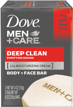 Dove Men Care Deep Clean Body And Face Bar - Dove Body Soap For Men (460x460), Png Download