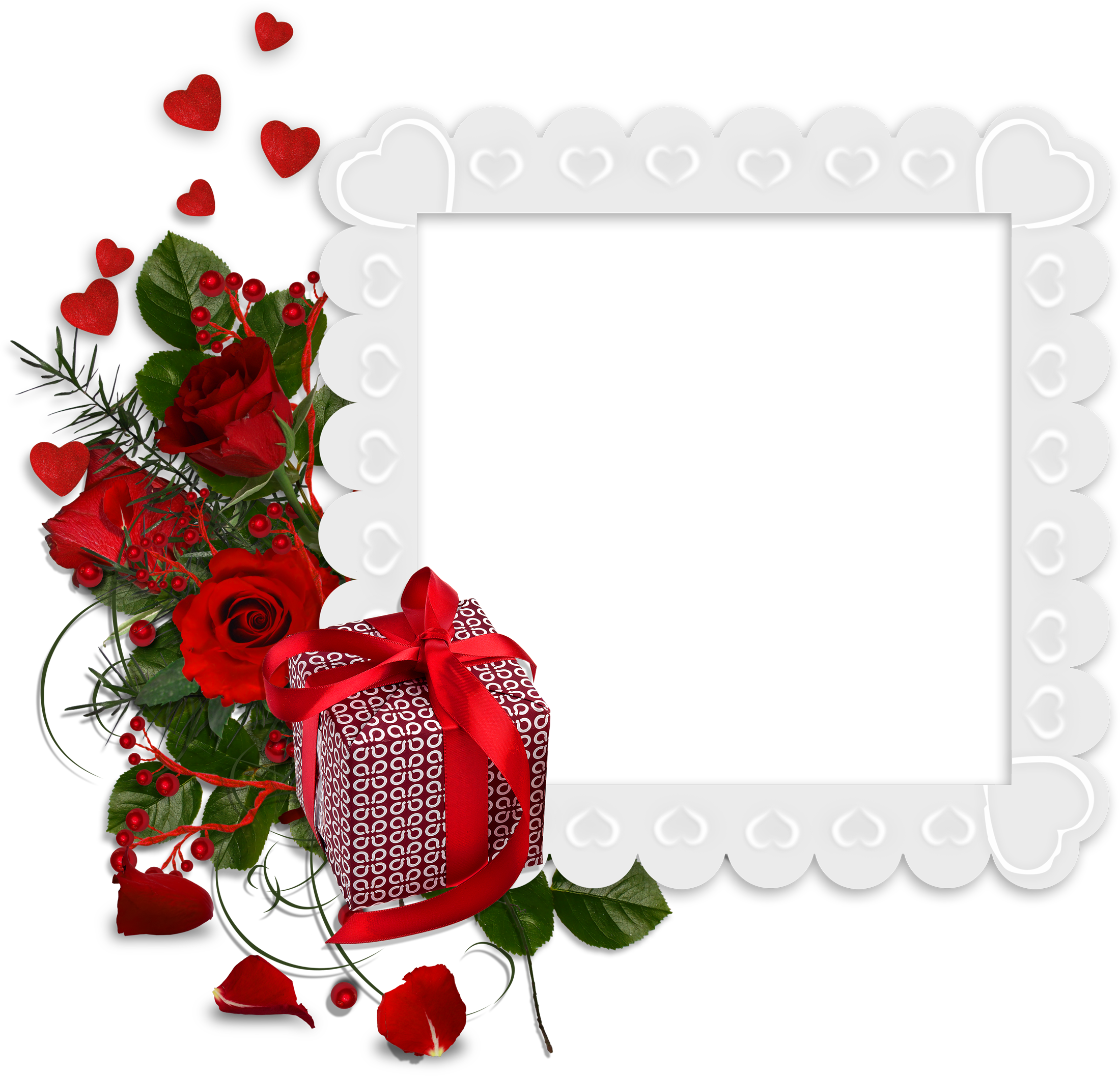 White Rose Clipart Love Frame - International Kissing Day 2018 (2200x2114), Png Download