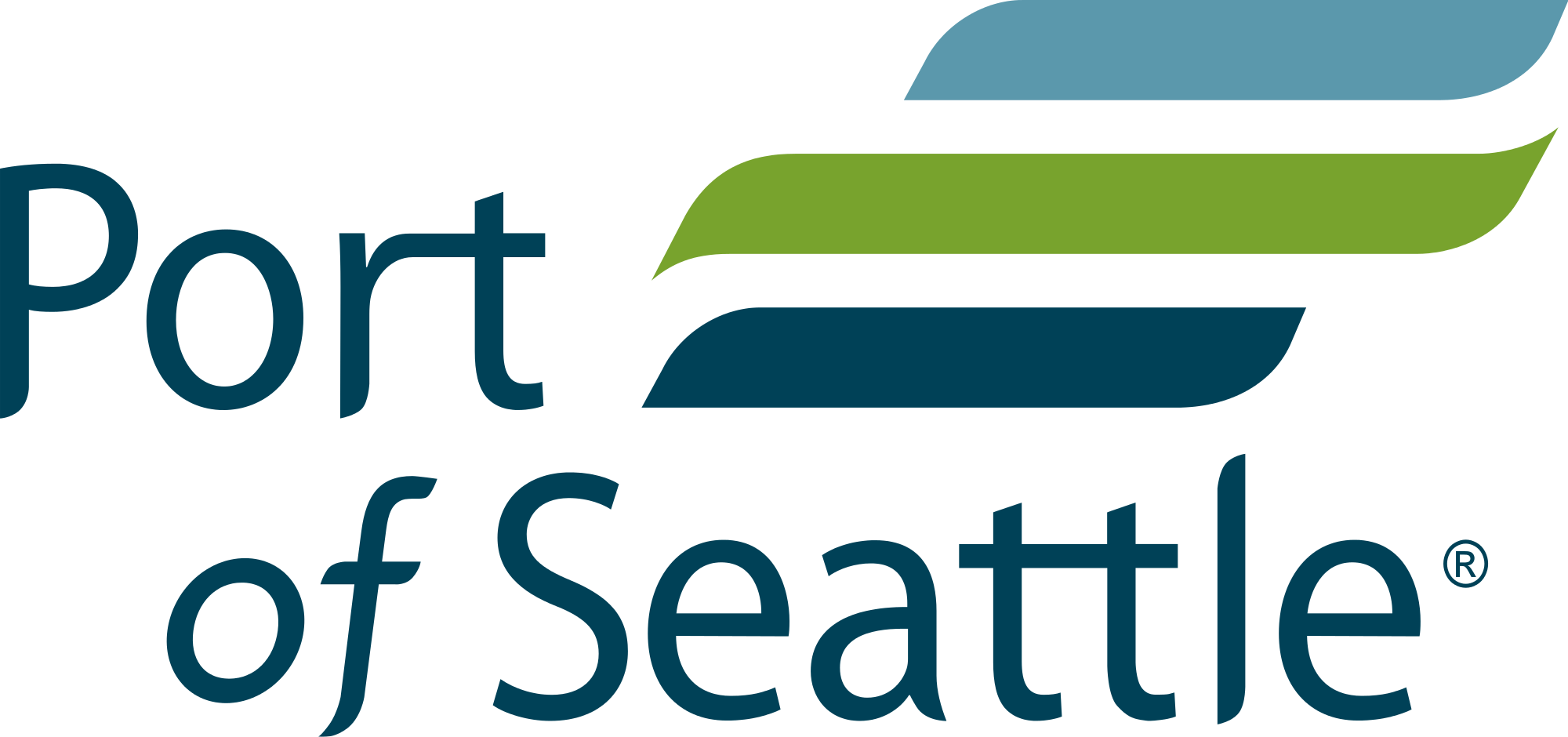 Open - Port Of Seattle Logo Png (2000x940), Png Download