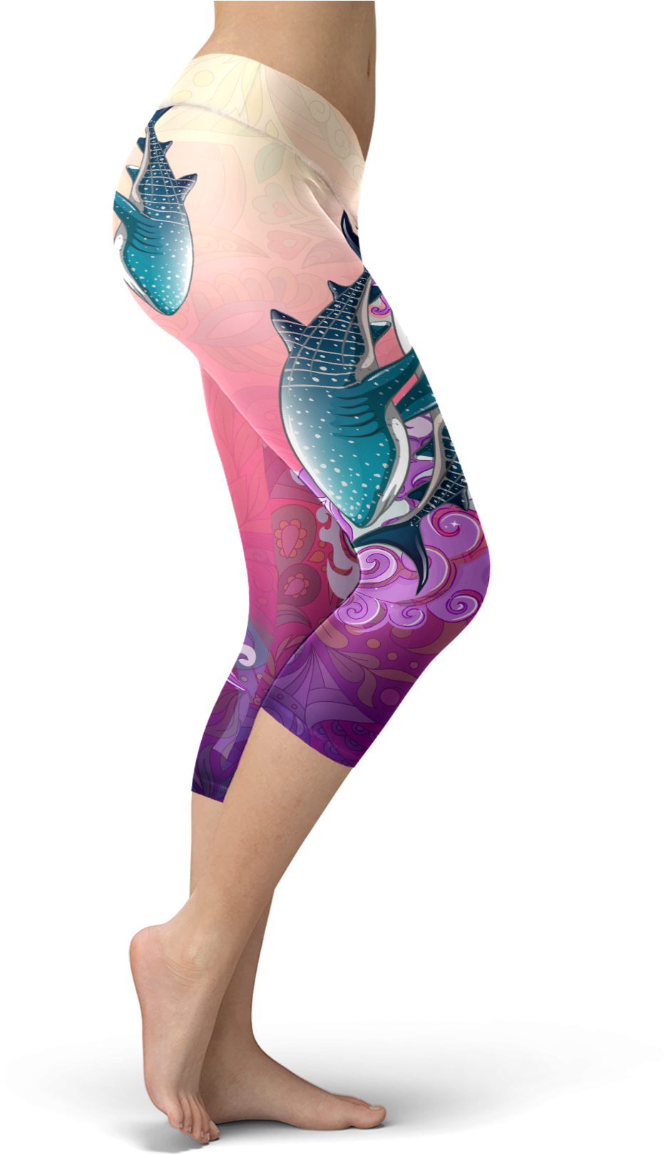Whale Shark Wonderland Capris - Xlusion San Francisco Lovin Kisses Football Capris (1650x1650), Png Download