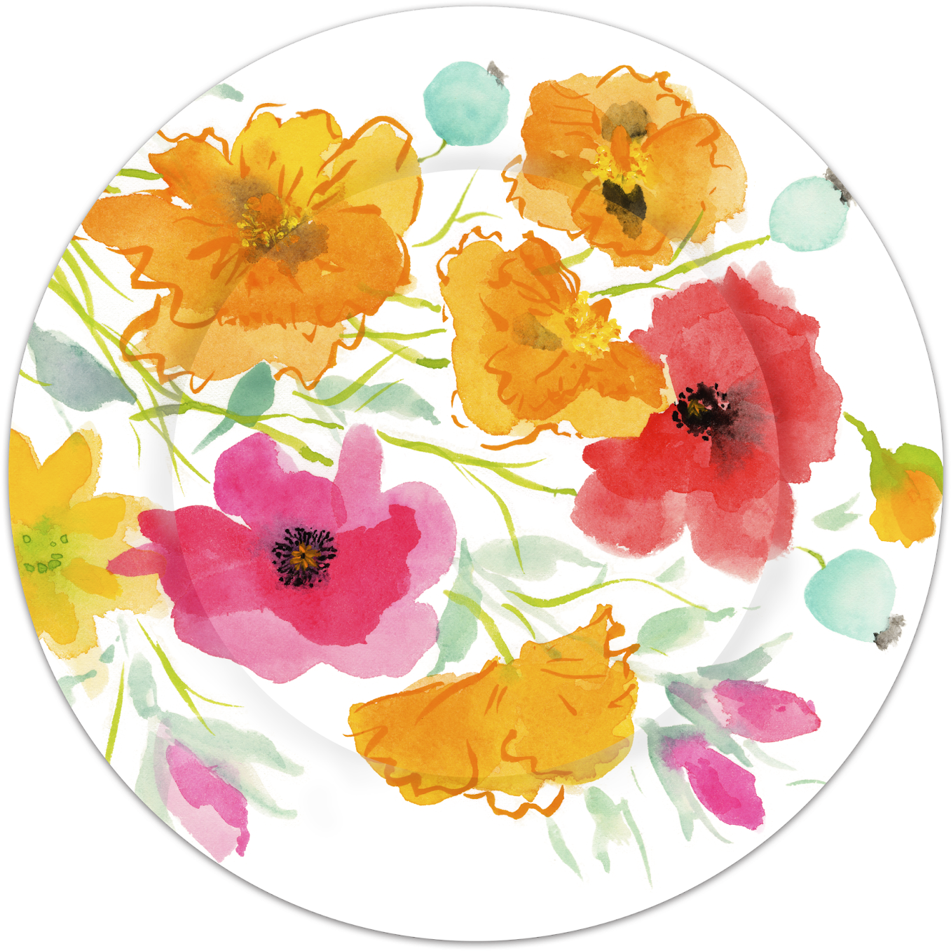 Ff1674 Watercolor - Artificial Flower (1600x1600), Png Download