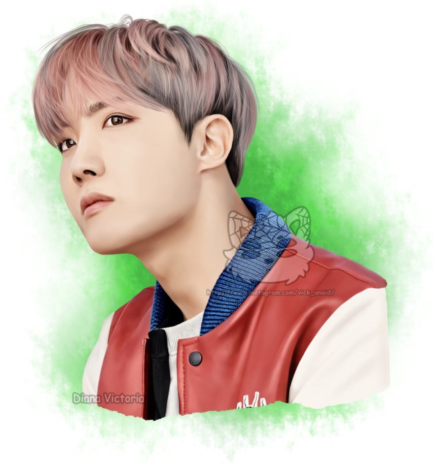 Jhope Drawing Face Mask Png Transparent Download - J-hope (875x913), Png Download