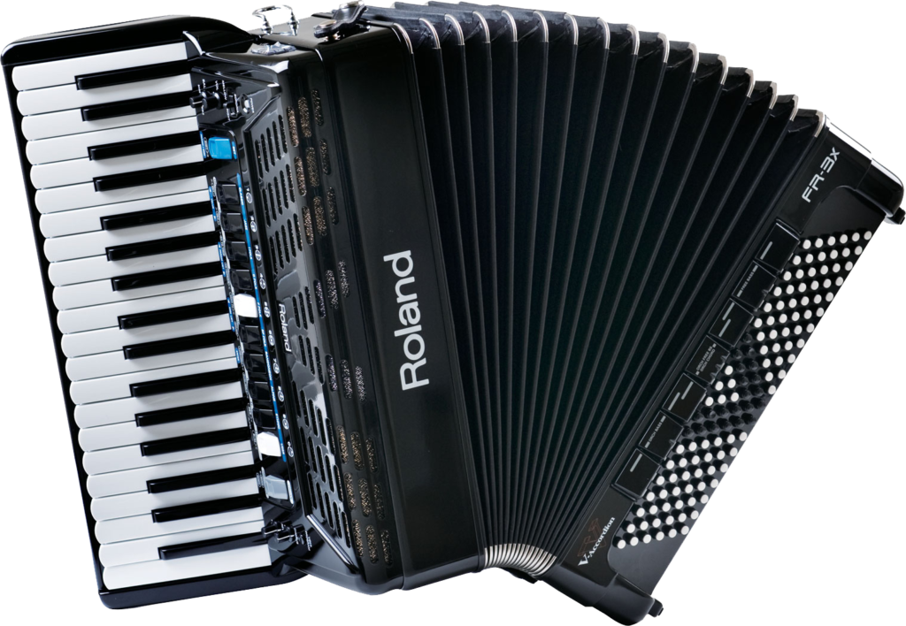 Accordion Transparent Png - Roland Fr-3x V-accordion Piano-type Keys (1024x708), Png Download