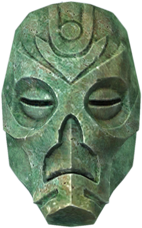 Rahgot Mask - Dragon Priest Mask Rahgot (600x800), Png Download