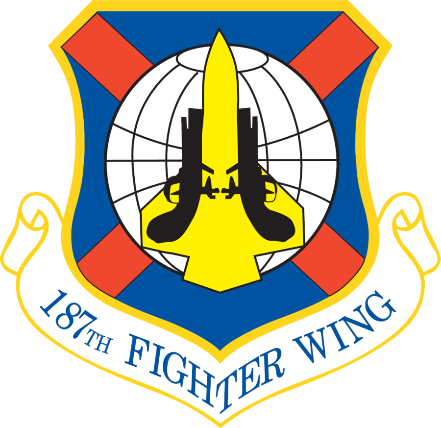 187th Fighter Wing - 187th Fighter Wing Logo (900x873), Png Download