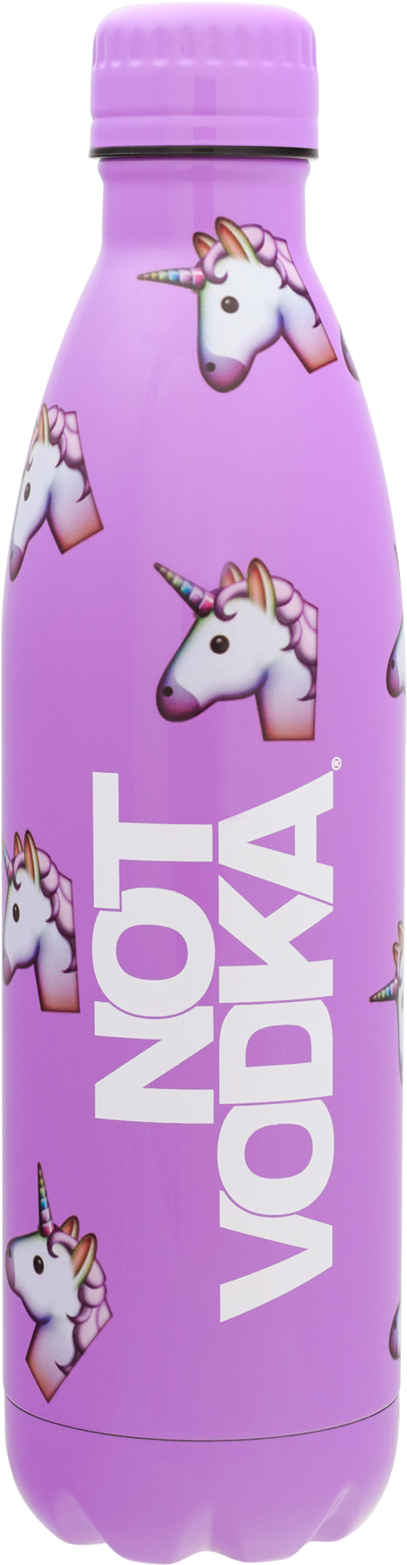 Bullet Bottle - Not Vodka Unicorn Water Bottle (1800x1800), Png Download