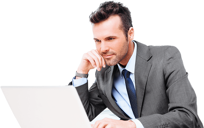 Company - Business Man Working Png (697x423), Png Download