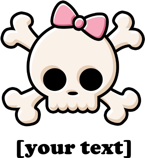Favorite - Cute Skull And Crossbones (700x700), Png Download