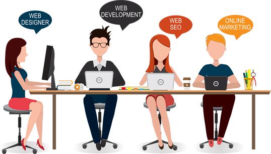 Working At Esceneric - Work Environment (538x307), Png Download