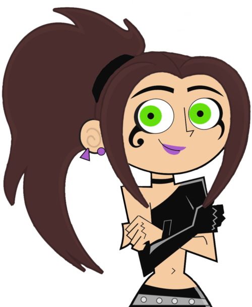 Human Ember - Danny Phantom Ember Human (500x610), Png Download