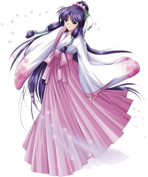 Anim1fp0 - Kimono Anime (500x569), Png Download