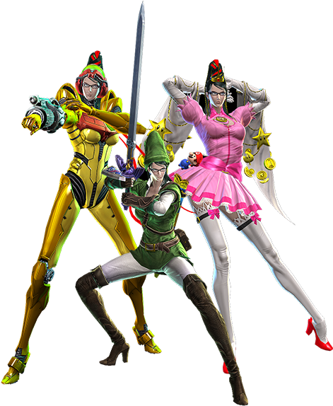 Bayonetta Nintendo Costumes (500x600), Png Download