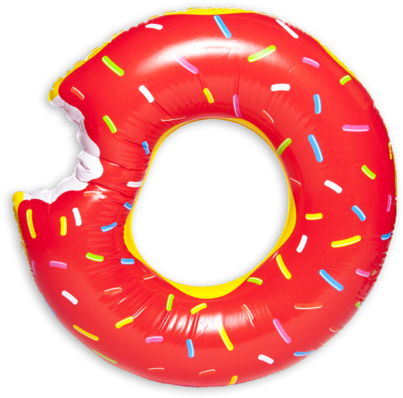 Donut Float - Big Mouth Toys Pool Float (454x454), Png Download