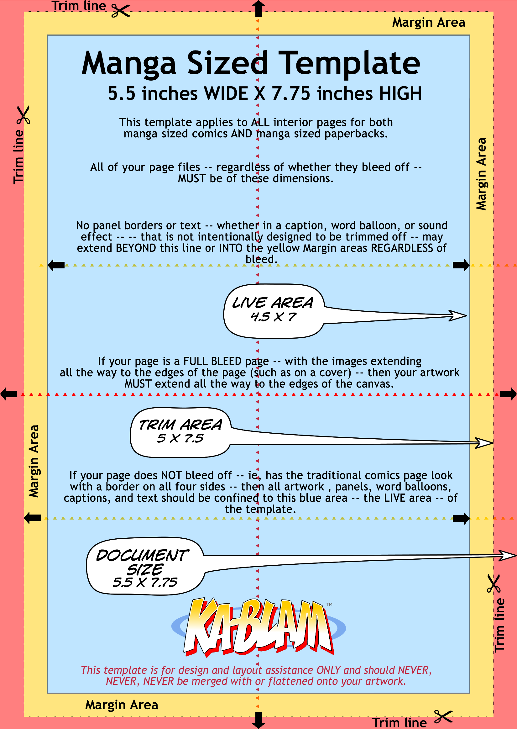 This - Manga Size Template (1650x2325), Png Download