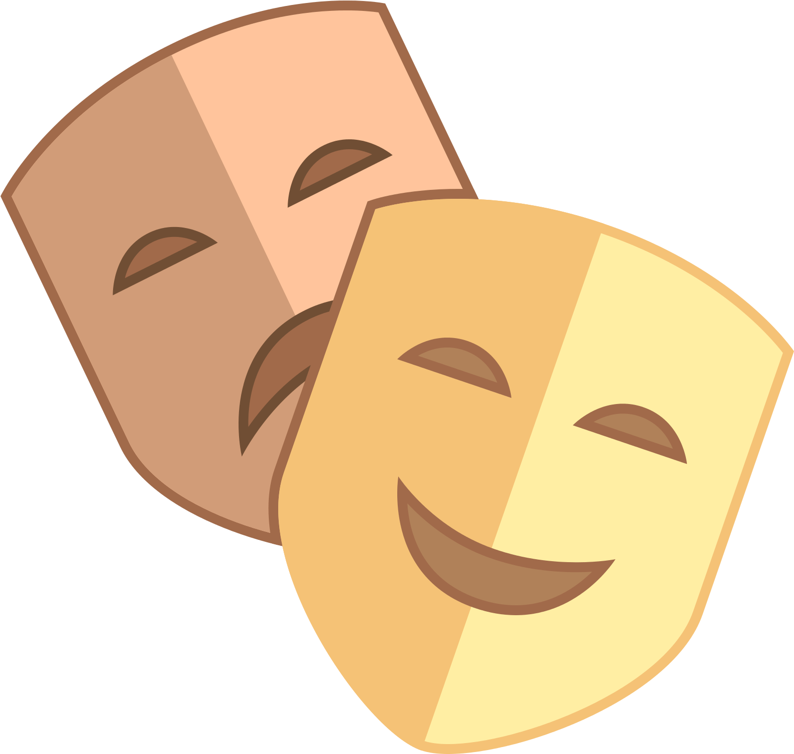 Theatre Clipart Mask Icon - Theatre Mask Icon (1600x1600), Png Download