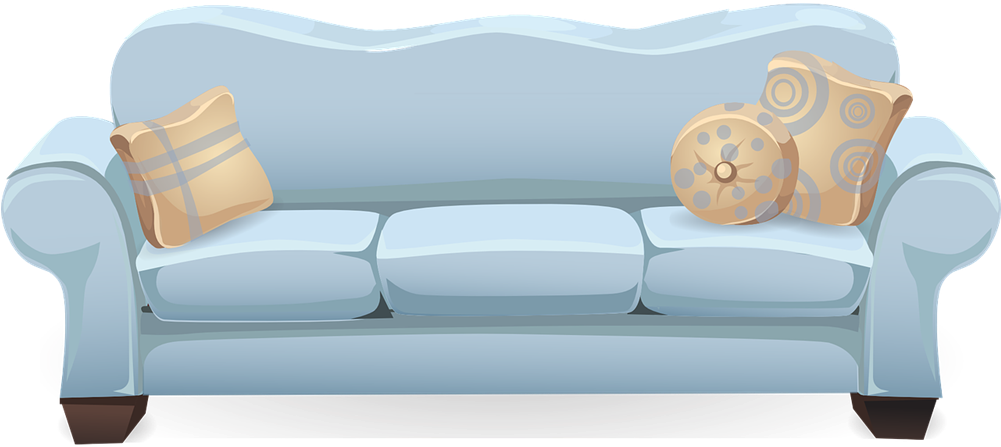 28 Collection Of Furniture Clipart Png - Sofa Set Clipart (1000x500), Png Download