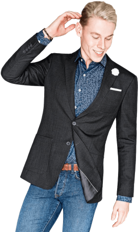 Free Png Coat Black Png Images Transparent - Angelo Mid Grey Melange (480x480), Png Download