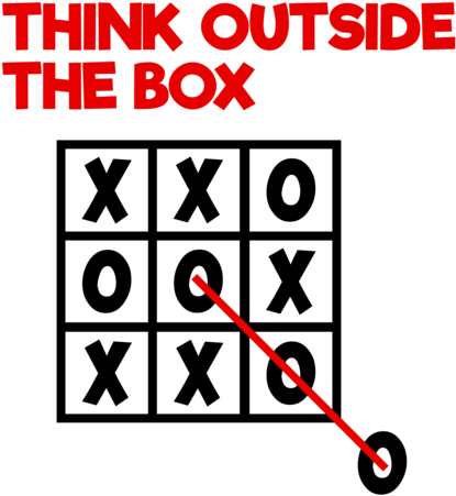 Tic Tac Toe Think Outside Of The Box (500x500), Png Download