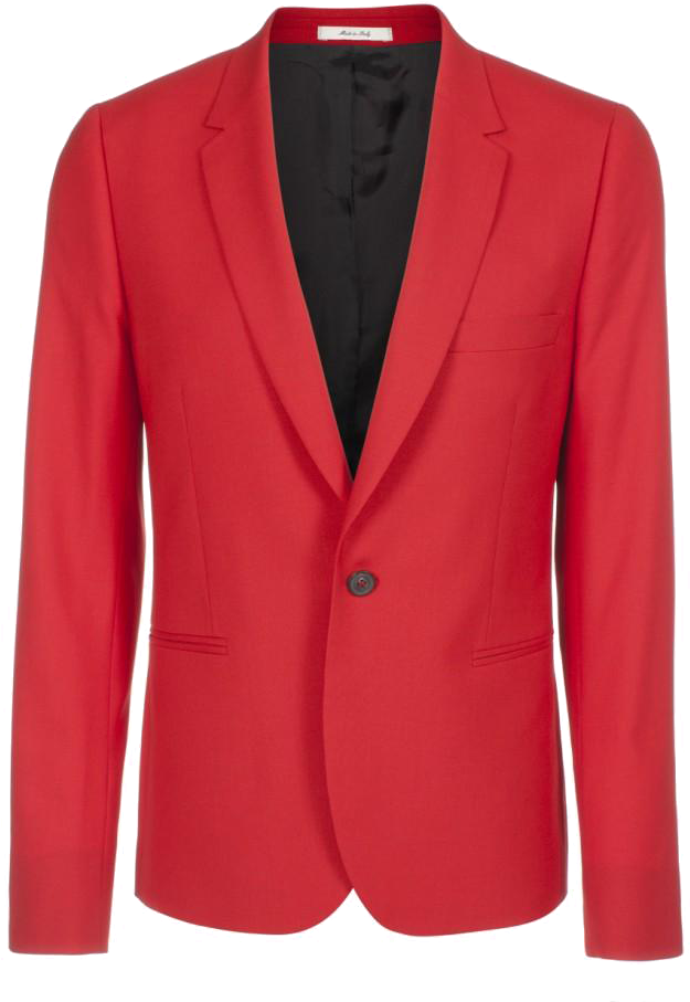red suit jacket