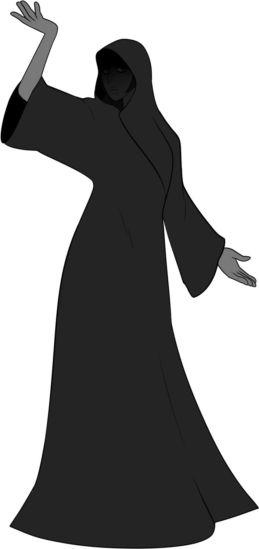 Black D Hooded - Steven Universe Gem Warrior (905x1920), Png Download
