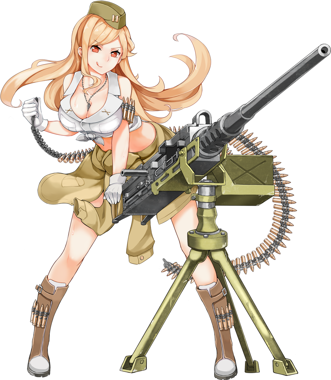 Clipart Gun Tommy Gun - M2hb Girls Frontline (1191x1536), Png Download