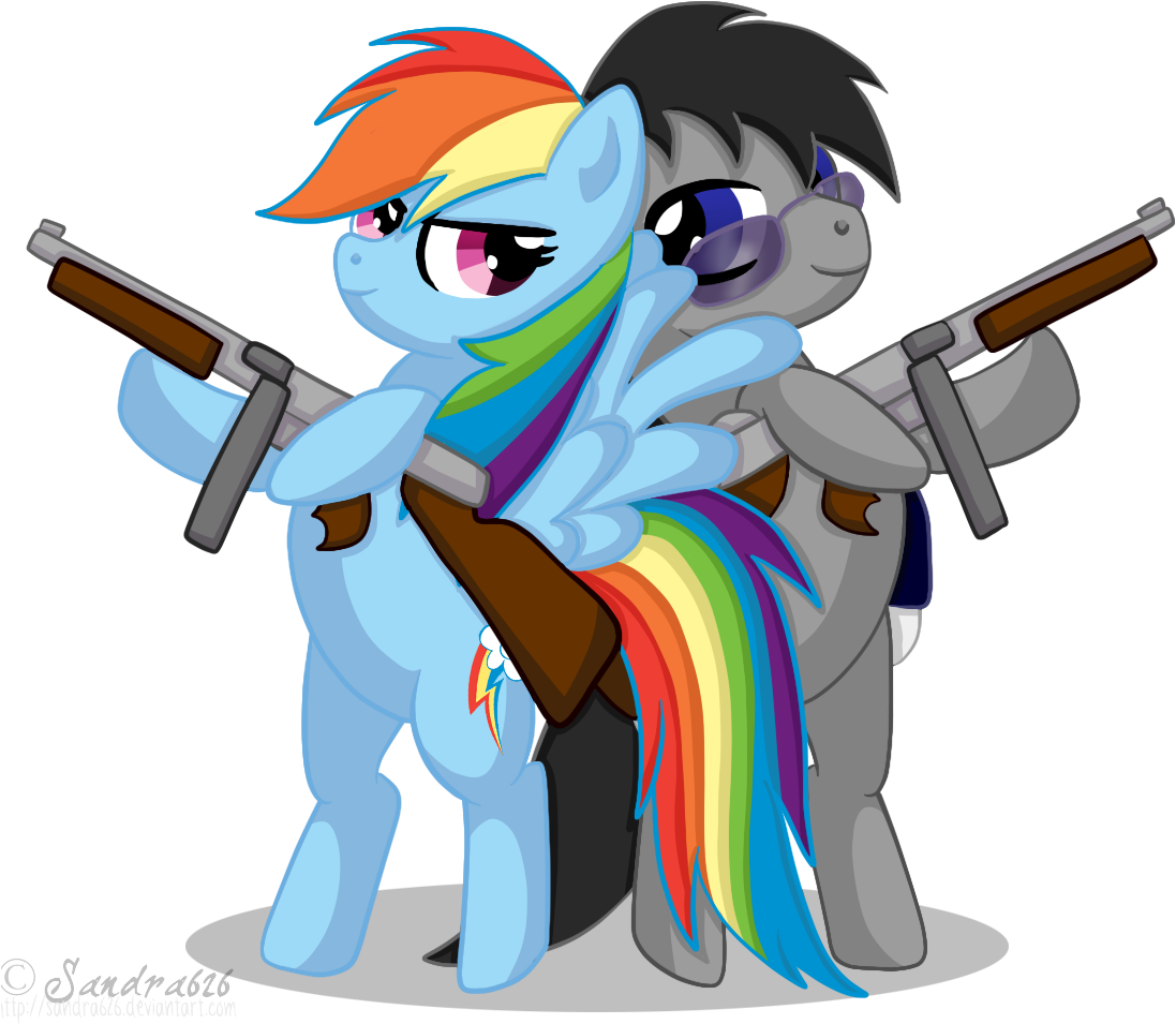 Sandra626, Commission, Earth Pony, Gun, Oc, Oc - Crossfire My Little Pony (1114x959), Png Download